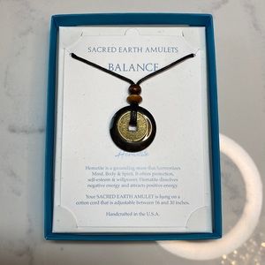 Beautiful Sacred Earth Amulets Balance Necklace- New